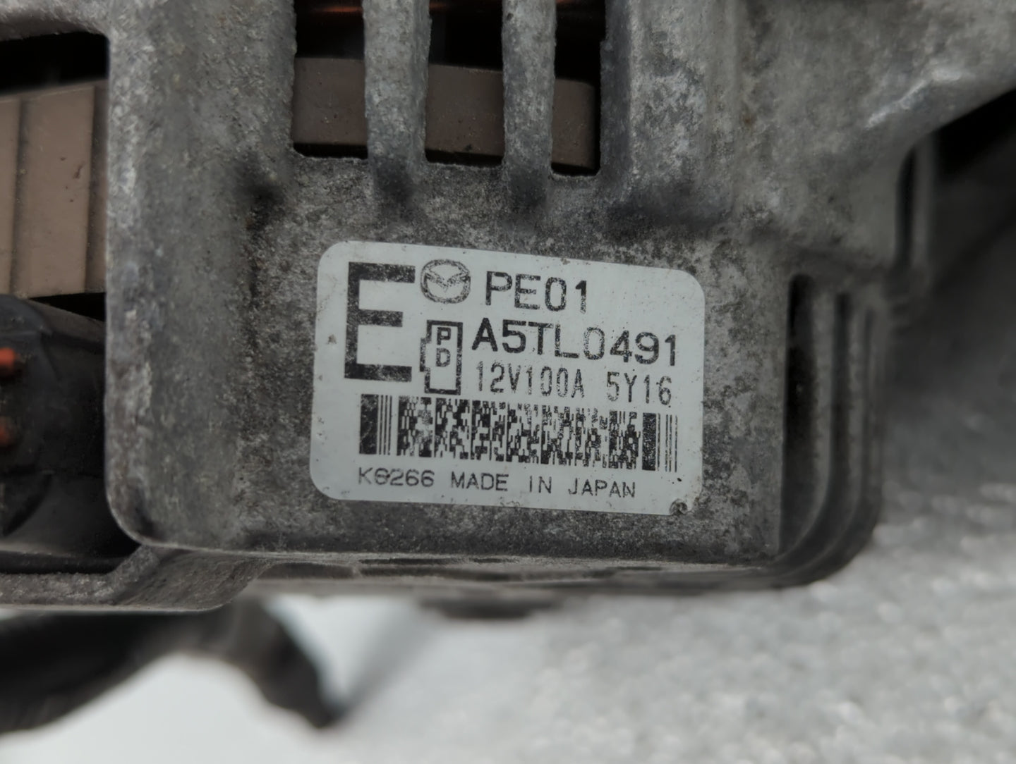 2014 Mazda 6 Alternator Replacement Generator Charging Assembly Engine OEM P/N:PEDD A5TL0491 P53N A5T J0591 AX Fits Fits 201