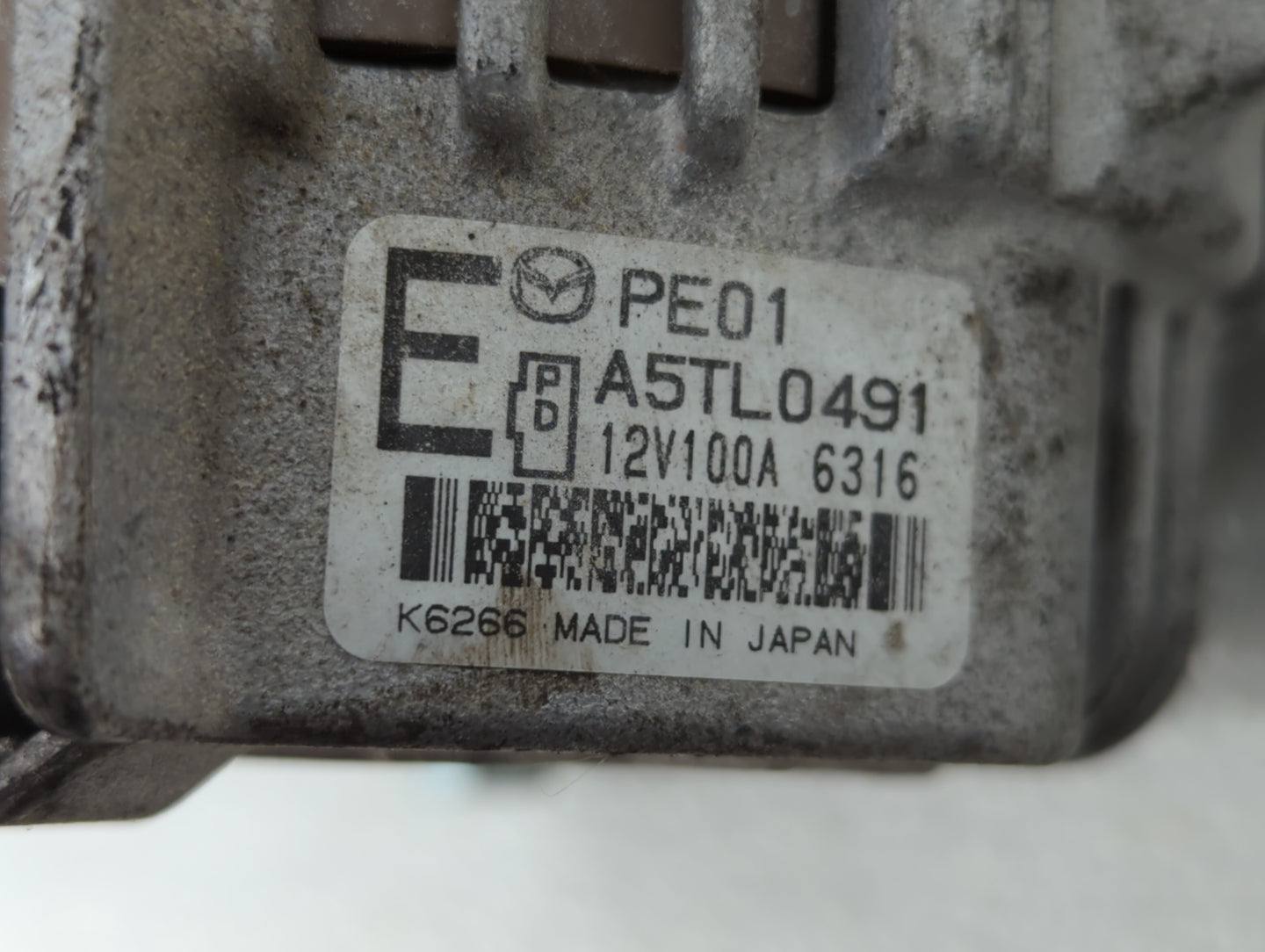 2014 Mazda 6 Alternator Replacement Generator Charging Assembly Engine OEM P/N:P51X A5TJ 0591ZT PEDD A5TL0491 Fits Fits 2013