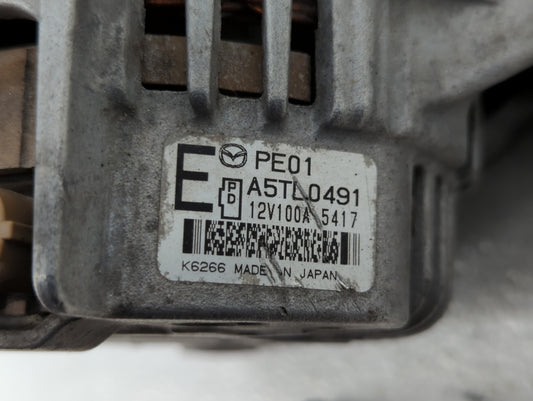 2014 Mazda 6 Alternator Replacement Generator Charging Assembly Engine OEM P/N:P51X A5TJ 0591ZT PEDD A5TL0491 Fits Fits 2013 OEM Used Auto Parts