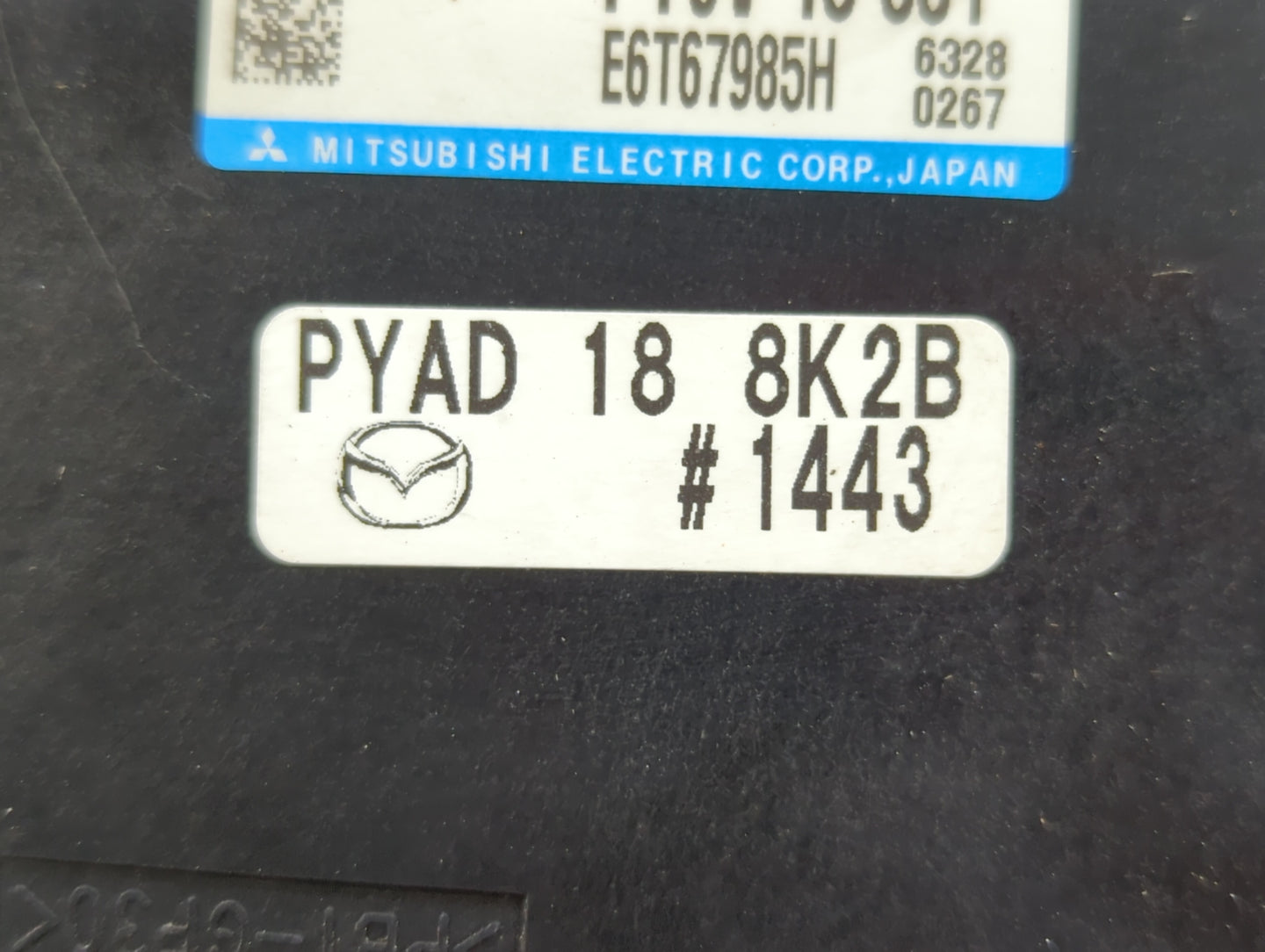2014 Mazda 6 PCM Engine Control Computer ECU ECM PCU OEM P/N:PY9V 18 881 PZY6 18 881, PYW18 881E, PY9W 18 881 Fits OEM Used 