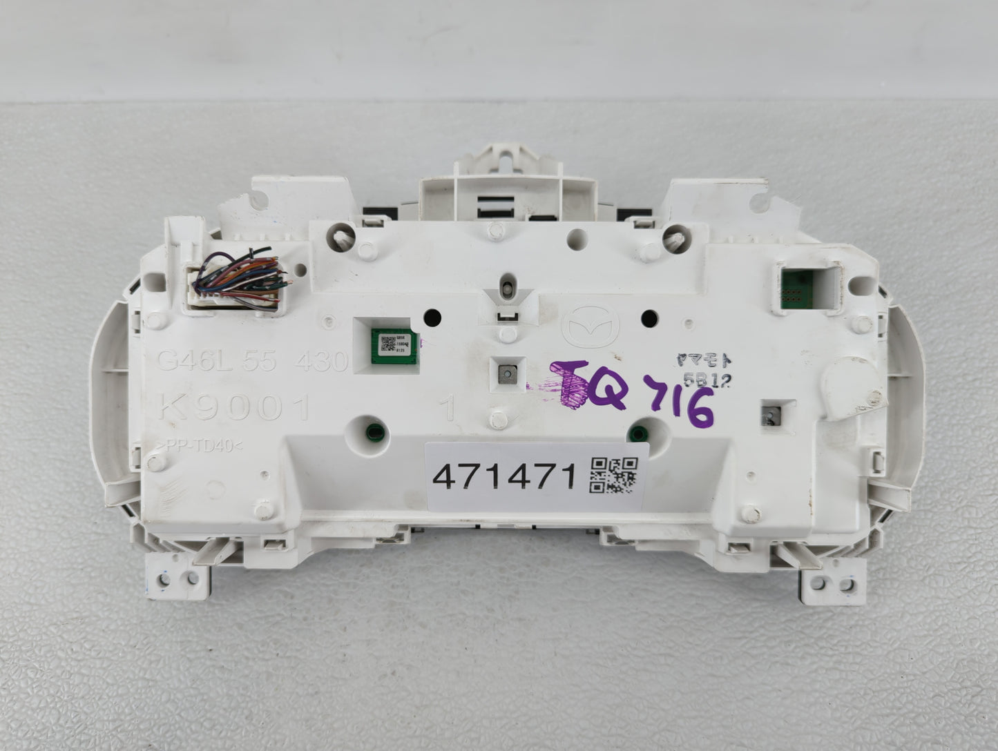 2016 Mazda 6 Instrument Cluster Speedometer Gauges P/N:G46L55430 GMN655471B Fits OEM Used Auto Parts - Oemusedautoparts1.com