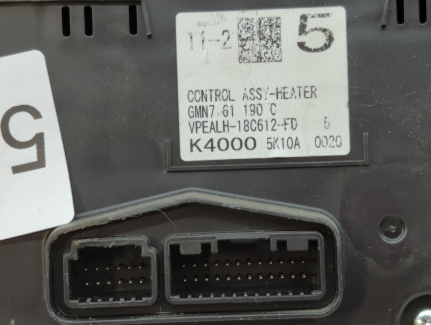 2016 Mazda 6 Climate Control Module Temperature AC/Heater Replacement P/N:VPEALH-18C612-FD Fits OEM Used Auto Parts - Oemuse