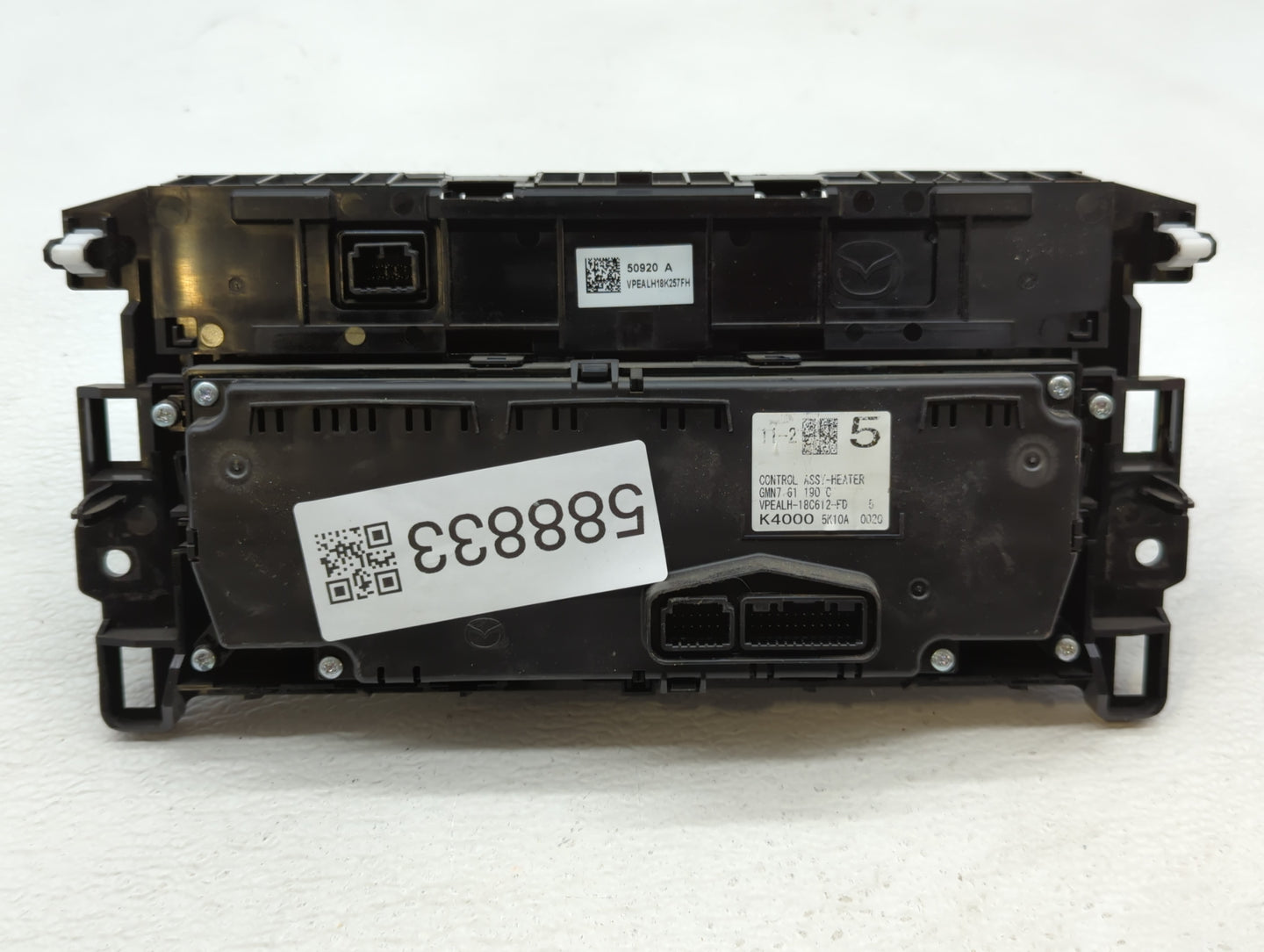 2016 Mazda 6 Climate Control Module Temperature AC/Heater Replacement P/N:VPEALH-18C612-FD Fits OEM Used Auto Parts - Oemuse
