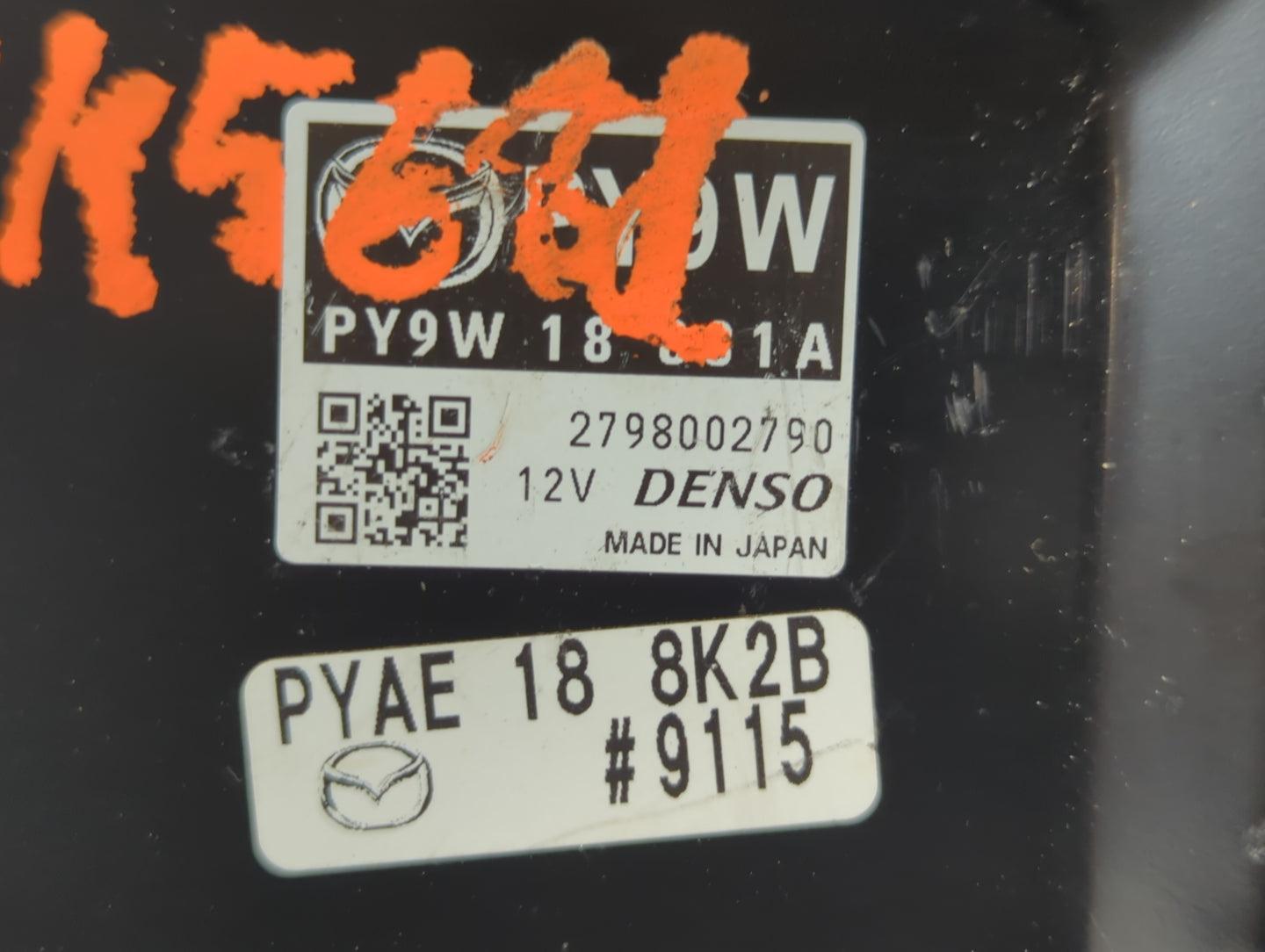 2016-2017 Mazda 6 PCM Engine Control Computer ECU ECM PCU OEM P/N:PYAE 18 8K2B 2798002790 Fits Fits 2016 2017 2018 OEM Used 