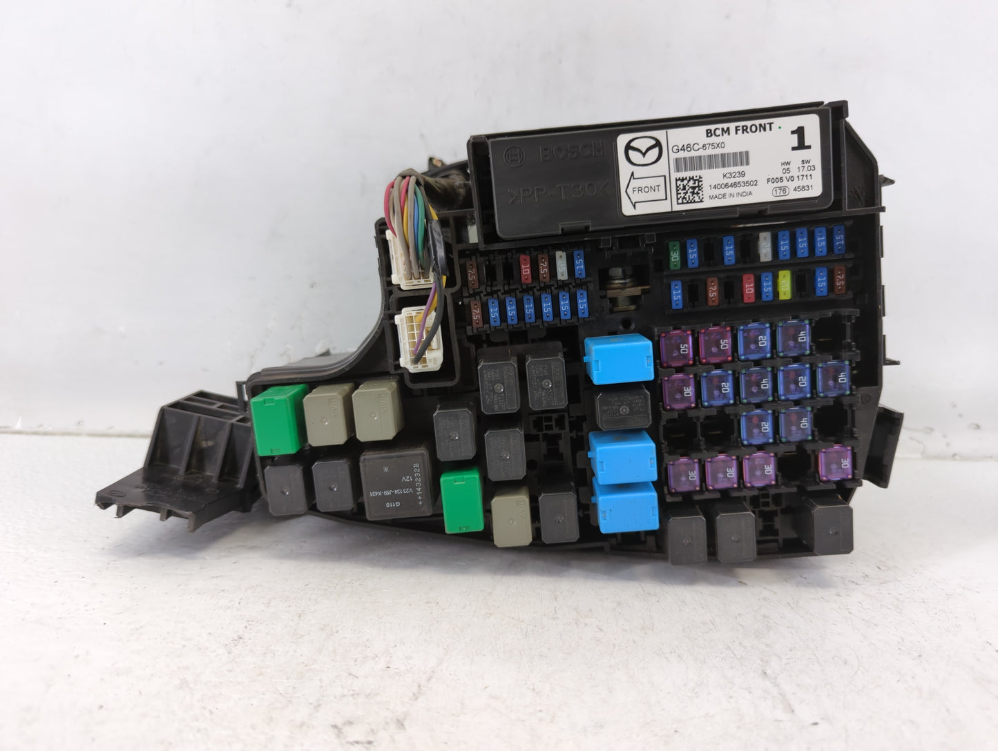 2014-2016 Mazda 6 Fusebox Fuse Box Panel Relay Module P/N:KD45 66760 K7005 G46C-675X0 Fits Fits 2014 2015 2016 OEM Used Auto