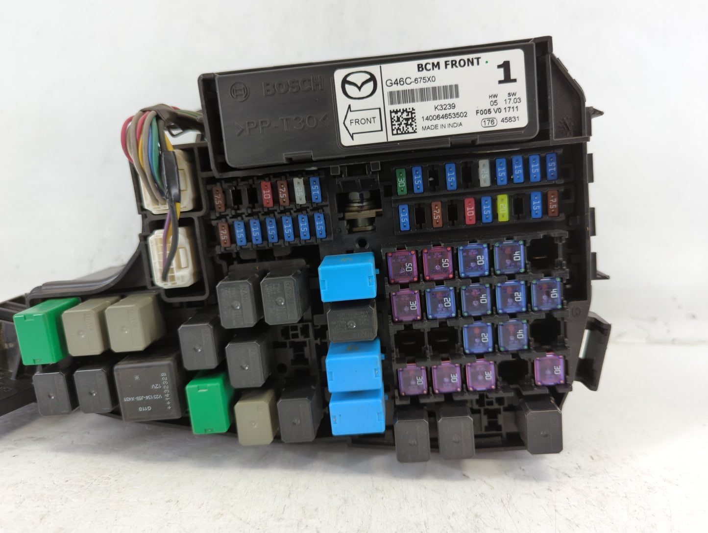 2014-2016 Mazda 6 Fusebox Fuse Box Panel Relay Module P/N:KD45 66760 K7005 G46C-675X0 Fits Fits 2014 2015 2016 OEM Used Auto