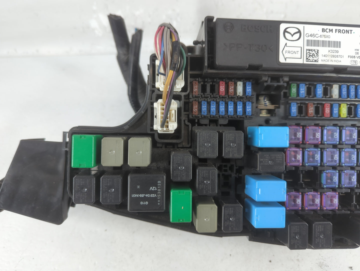 2014-2016 Mazda 6 Fusebox Fuse Box Panel Relay Module P/N:F005 V0 1711 K3239, G46C-675X0 Fits Fits 2014 2015 2016 OEM Used A