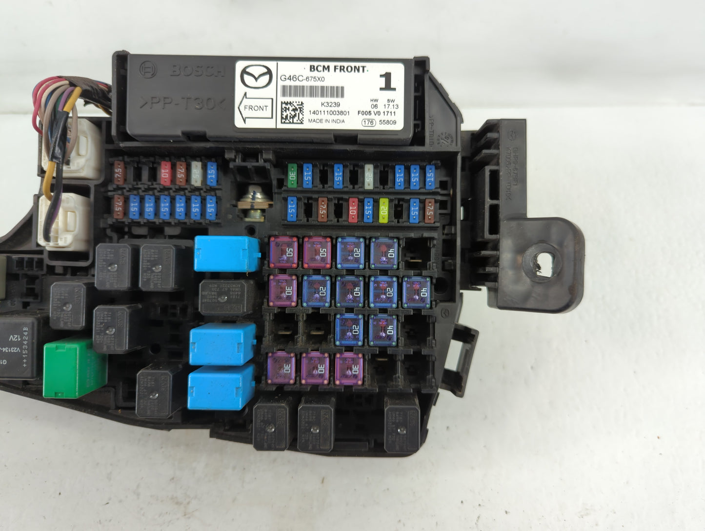 2014-2016 Mazda 6 Fusebox Fuse Box Panel Relay Module P/N:F005 V0 1711 K3239, G46C-675X0 Fits Fits 2014 2015 2016 OEM Used A