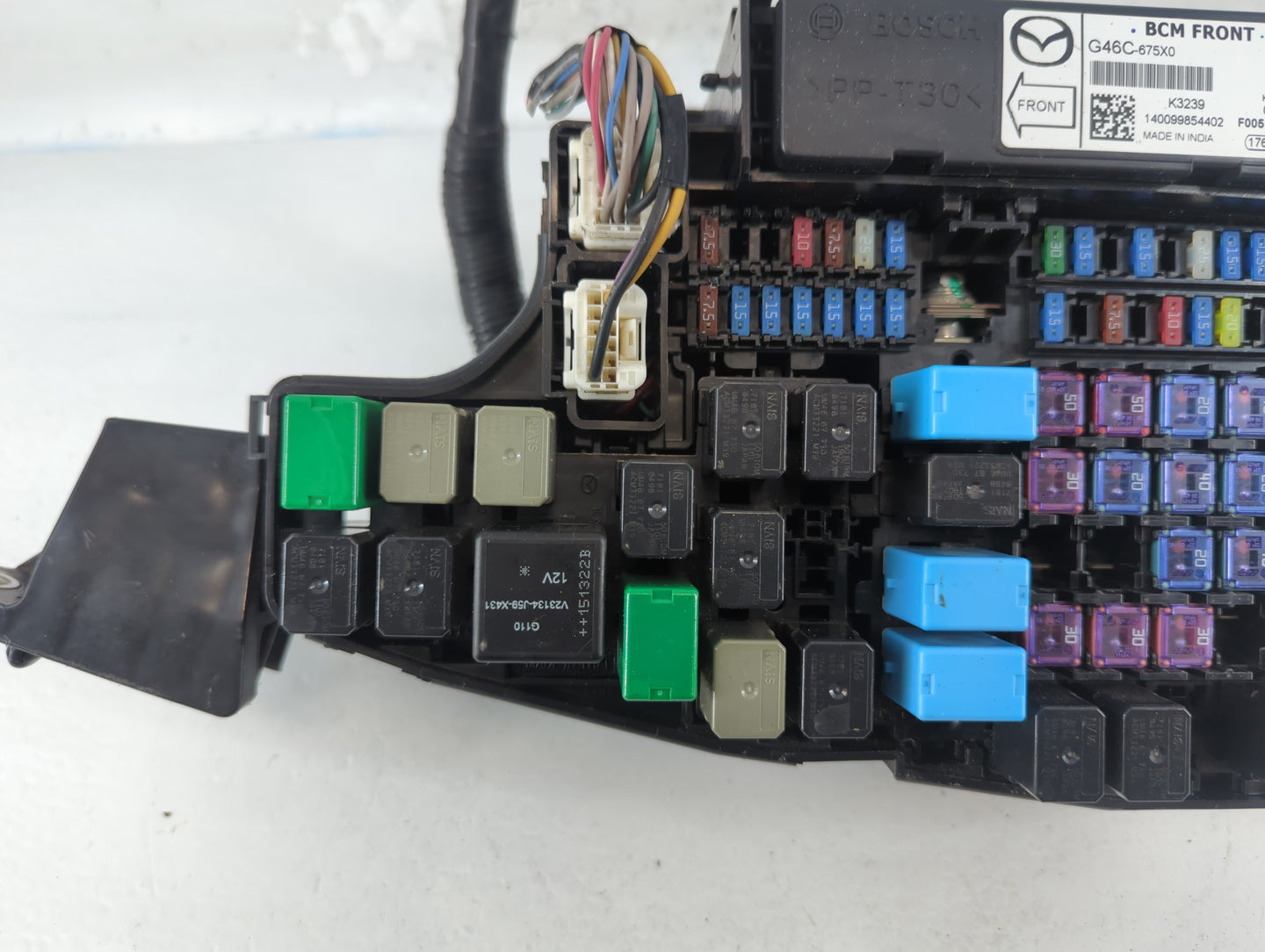 2014-2016 Mazda 6 Fusebox Fuse Box Panel Relay Module P/N:KD45 66760 K7005 Fits Fits 2014 2015 2016 OEM Used Auto Parts - Oe