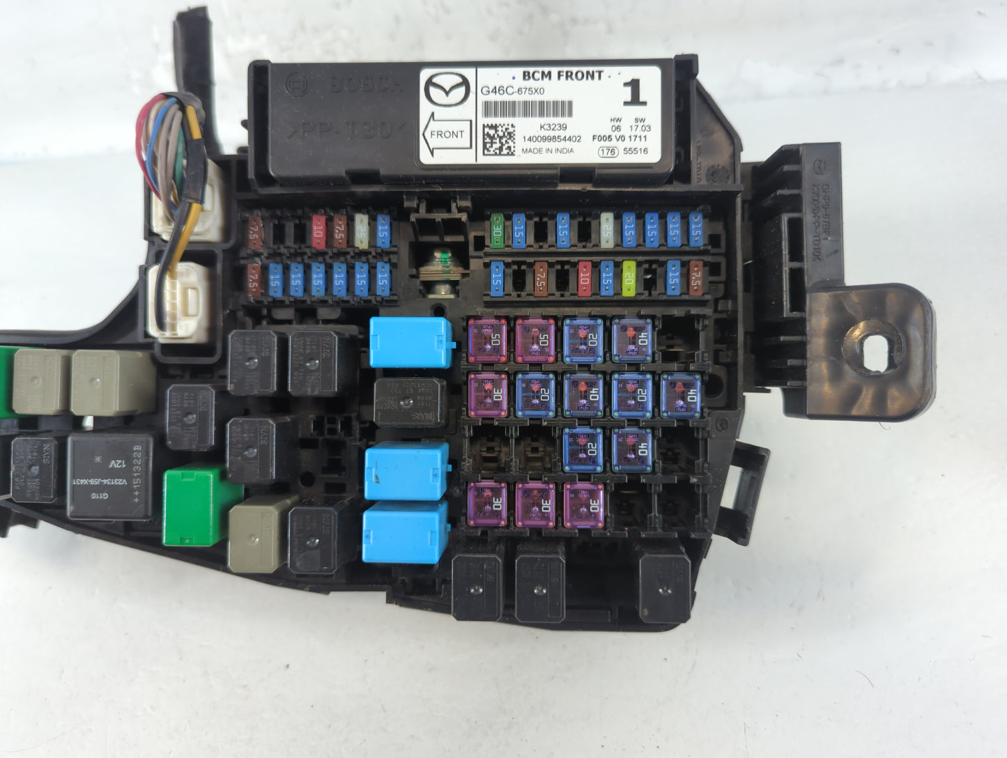 2014-2016 Mazda 6 Fusebox Fuse Box Panel Relay Module P/N:KD45 66760 K7005 Fits Fits 2014 2015 2016 OEM Used Auto Parts - Oe