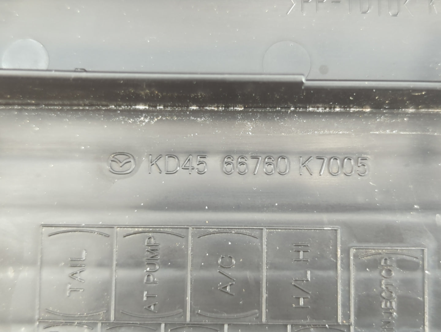 2014-2016 Mazda 6 Fusebox Fuse Box Panel Relay Module P/N:KD45 66760 K7005 Fits Fits 2014 2015 2016 OEM Used Auto Parts - Oe