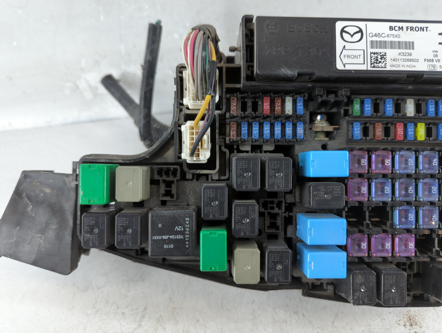 2014-2016 Mazda 6 Fusebox Fuse Box Panel Relay Module P/N:KD45 66760 K7005 Fits Fits 2014 2015 2016 OEM Used Auto Parts - Oe