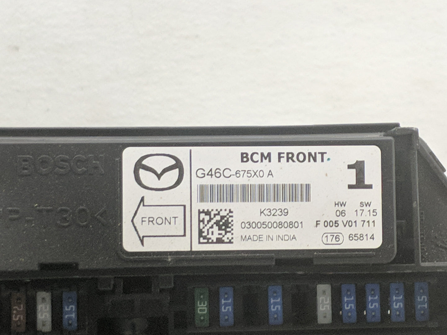 2013-2022 Mazda Cx-5 Fusebox Fuse Box Panel Relay Module P/N:G46C-675X0 A Fits OEM Used Auto Parts - Oemusedautoparts1.com