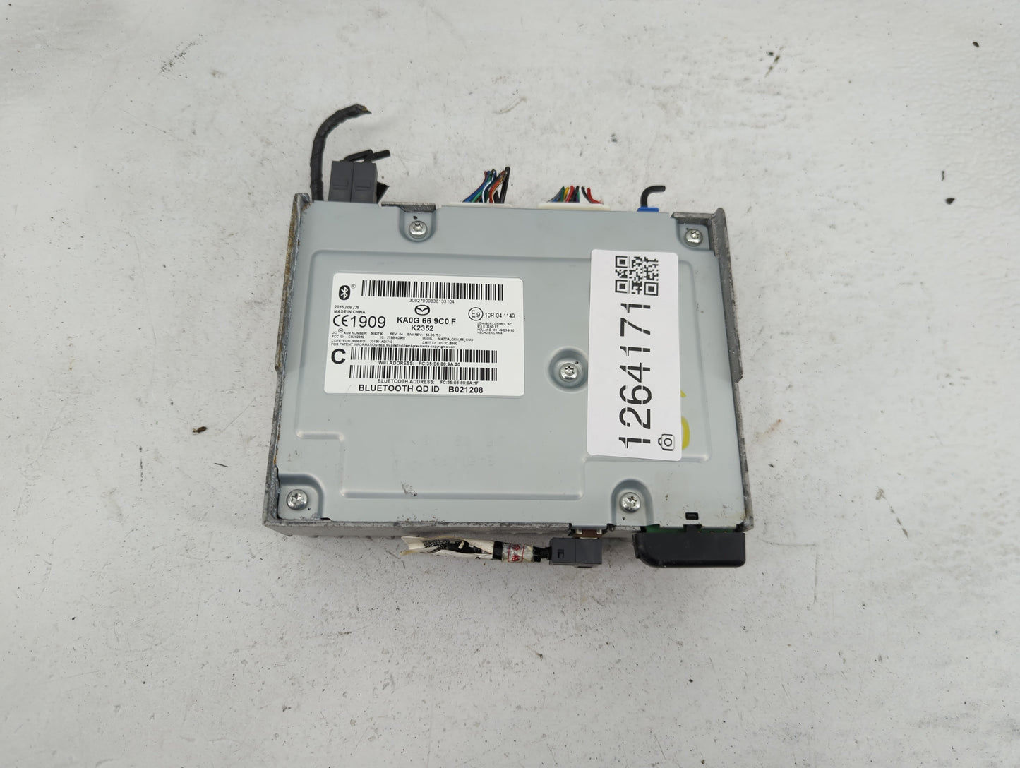 2016 Mazda Cx-5 Radio AM FM Cd Player Receiver Replacement P/N:KA0G 66 9C0 F Fits OEM Used Auto Parts - Oemusedautoparts1.co