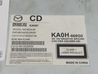 2016 Mazda Cx-5 Radio AM FM Cd Player Receiver Replacement P/N:KA0H-669G0 Fits Fits 2017 OEM Used Auto Parts - Oemusedautopa