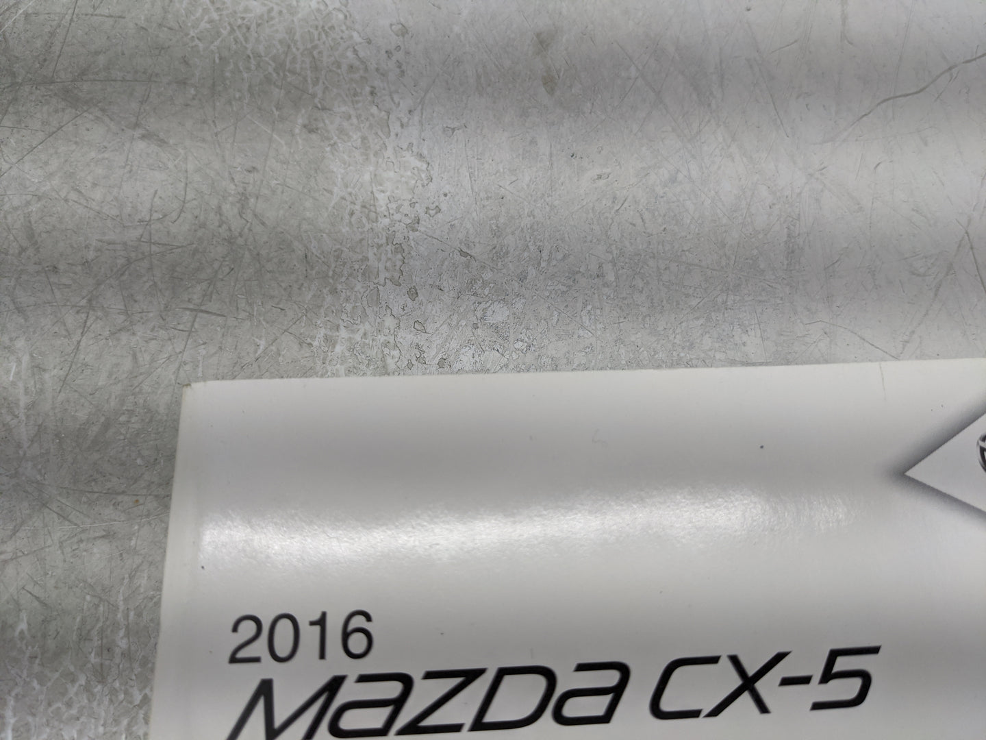 2016 Mazda Cx-5 Owners Manual Book Guide P/N:9999-95-050C OEM Used Auto Parts - Oemusedautoparts1.com