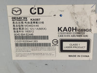 2013-2016 Mazda Cx-5 Radio AM FM Cd Player Receiver Replacement P/N:904569462446 Fits Fits 2013 2014 2015 2016 OEM Used Auto