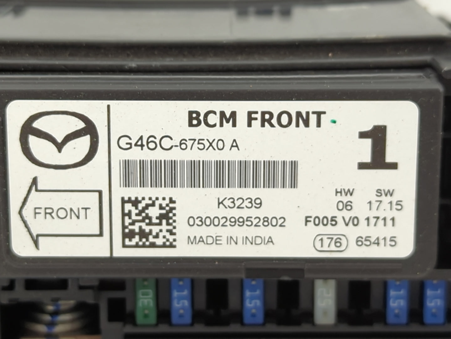 2013-2022 Mazda Cx-5 Fusebox Fuse Box Panel Relay Module P/N:G46C-675X0 Fits OEM Used Auto Parts - Oemusedautoparts1.com