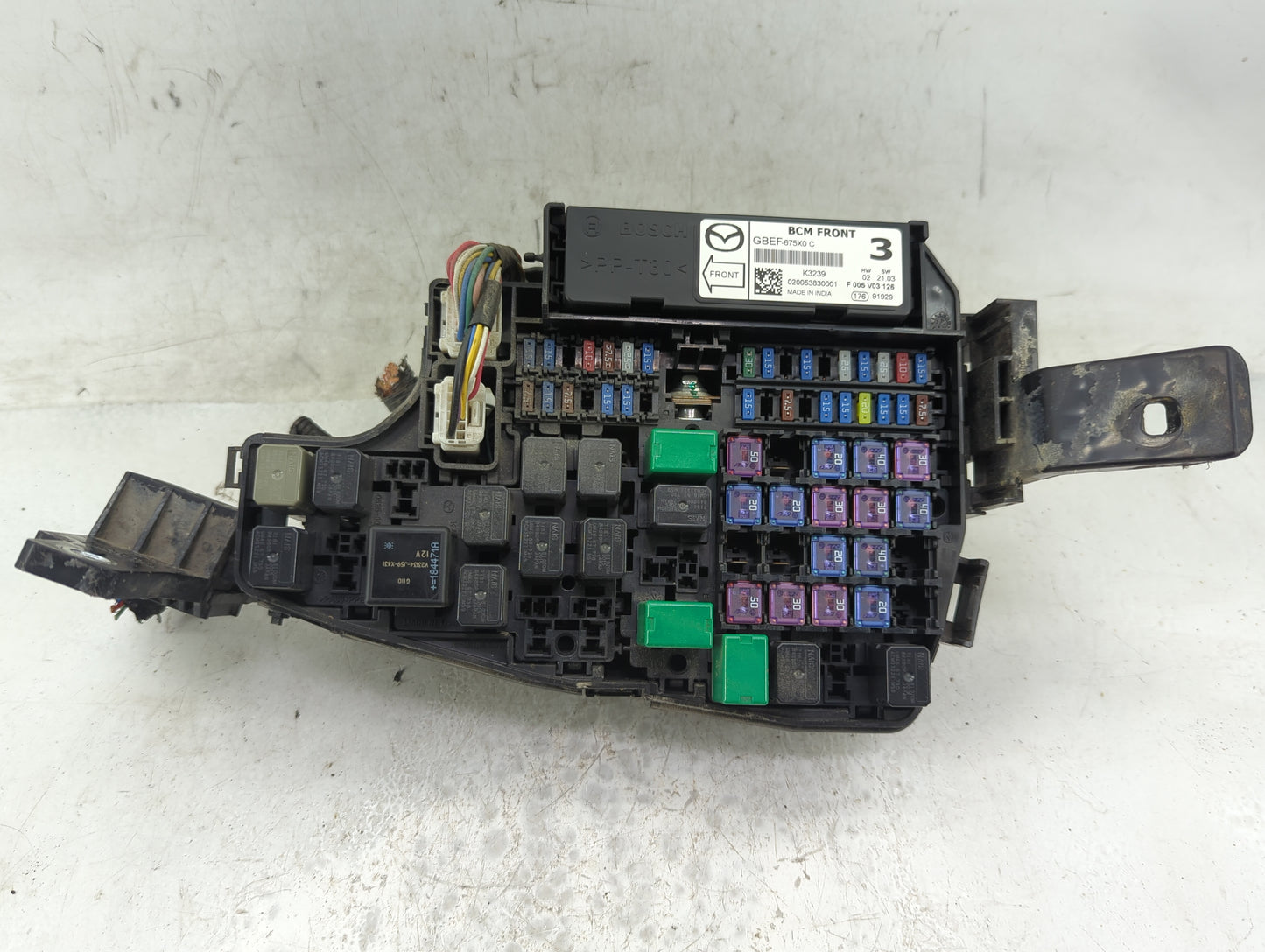 2013-2022 Mazda Cx-5 Fusebox Fuse Box Panel Relay Module P/N:GBEF-675X0 Fits OEM Used Auto Parts - Oemusedautoparts1.com