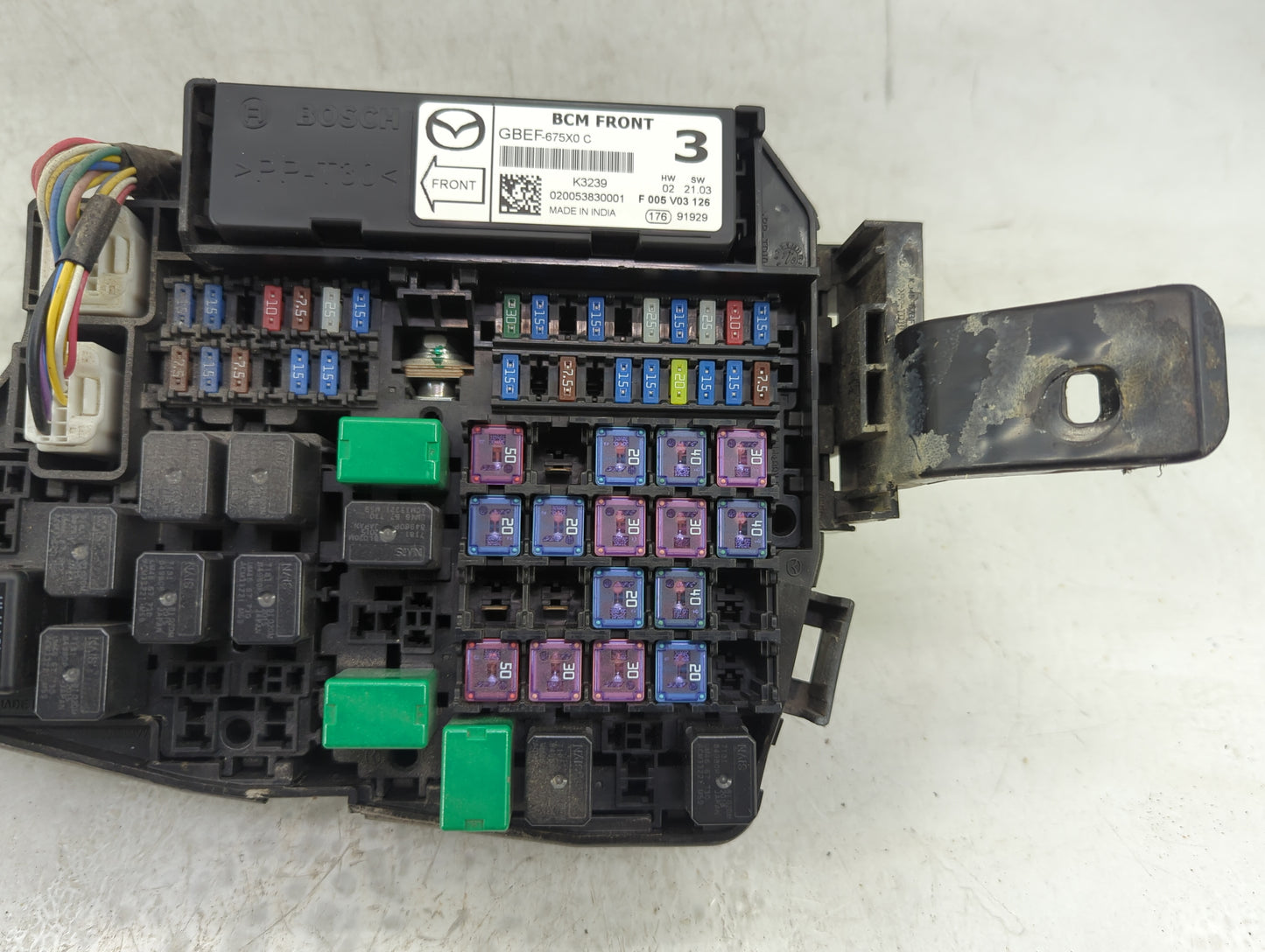 2013-2022 Mazda Cx-5 Fusebox Fuse Box Panel Relay Module P/N:GBEF-675X0 Fits OEM Used Auto Parts - Oemusedautoparts1.com