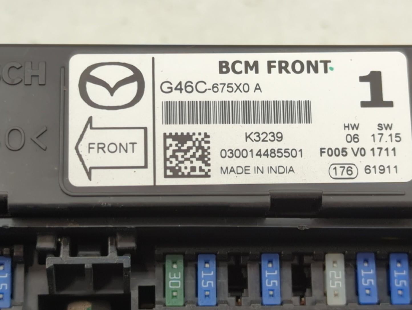 2013-2022 Mazda Cx-5 Fusebox Fuse Box Panel Relay Module P/N:G46C-675X0 Fits OEM Used Auto Parts - Oemusedautoparts1.com