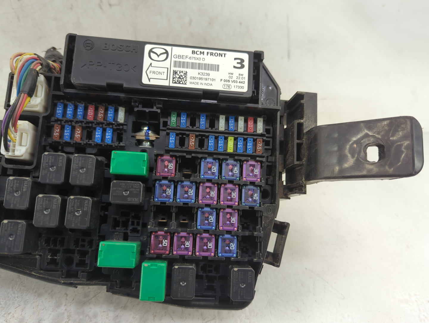 2013-2022 Mazda Cx-5 Fusebox Fuse Box Panel Relay Module P/N:GBEF-675X0 Fits OEM Used Auto Parts - Oemusedautoparts1.com