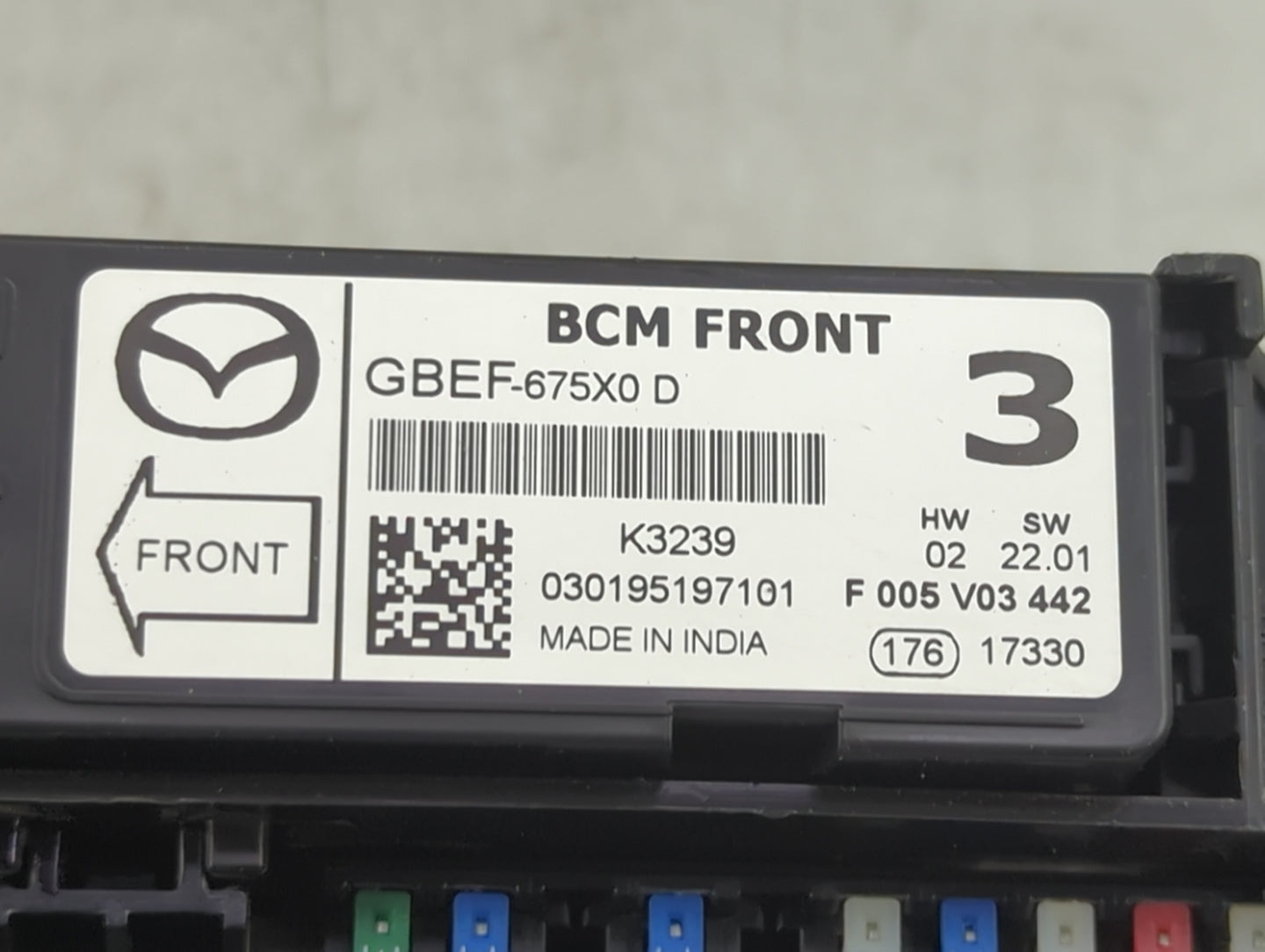 2013-2022 Mazda Cx-5 Fusebox Fuse Box Panel Relay Module P/N:GBEF-675X0 Fits OEM Used Auto Parts - Oemusedautoparts1.com