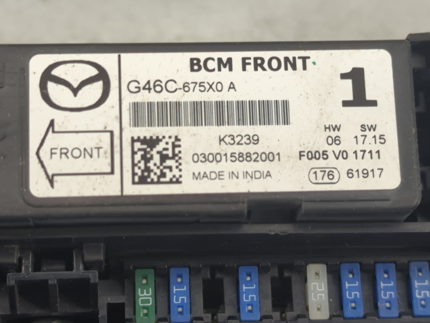 2013-2022 Mazda Cx-5 Fusebox Fuse Box Panel Relay Module P/N:G46C-675X0 Fits OEM Used Auto Parts - Oemusedautoparts1.com