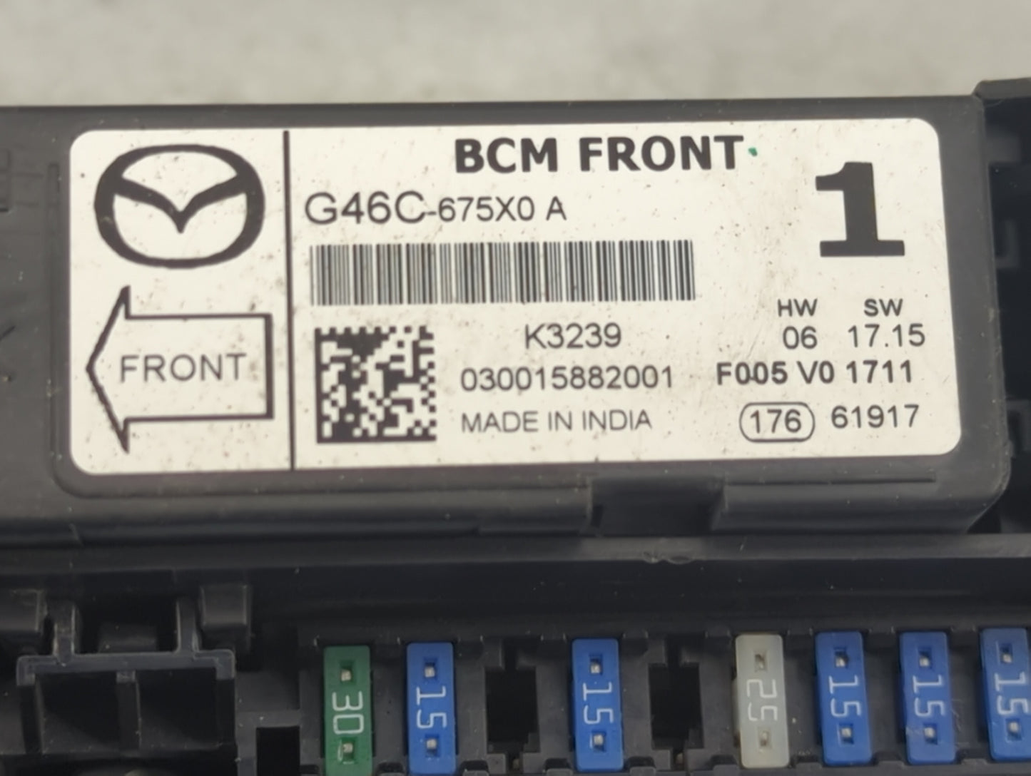 2013-2022 Mazda Cx-5 Fusebox Fuse Box Panel Relay Module P/N:G46C-675X0 Fits OEM Used Auto Parts - Oemusedautoparts1.com