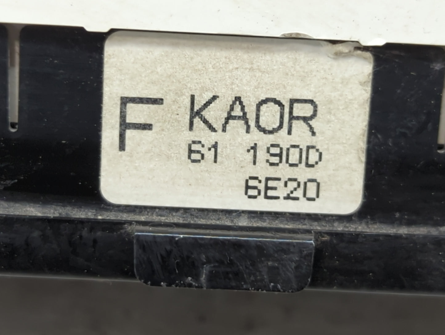 2016 Mazda Cx-5 Climate Control Module Temperature AC/Heater Replacement P/N:KAOR 61 190D 6E20 Fits OEM Used Auto Parts - Oe