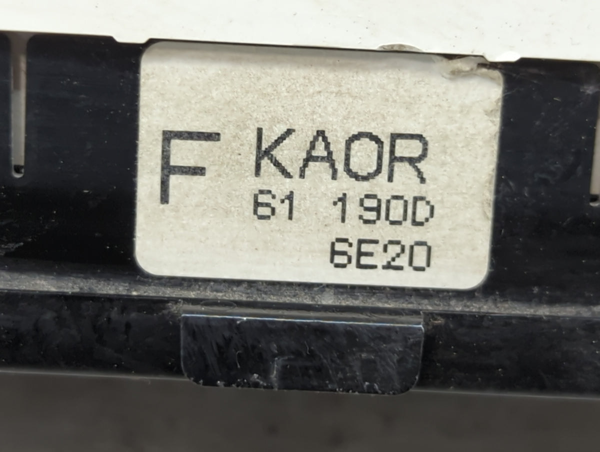 2016 Mazda Cx-5 Climate Control Module Temperature AC/Heater Replacement P/N:KAOR 61 190D 6E20 Fits OEM Used Auto Parts - Oe