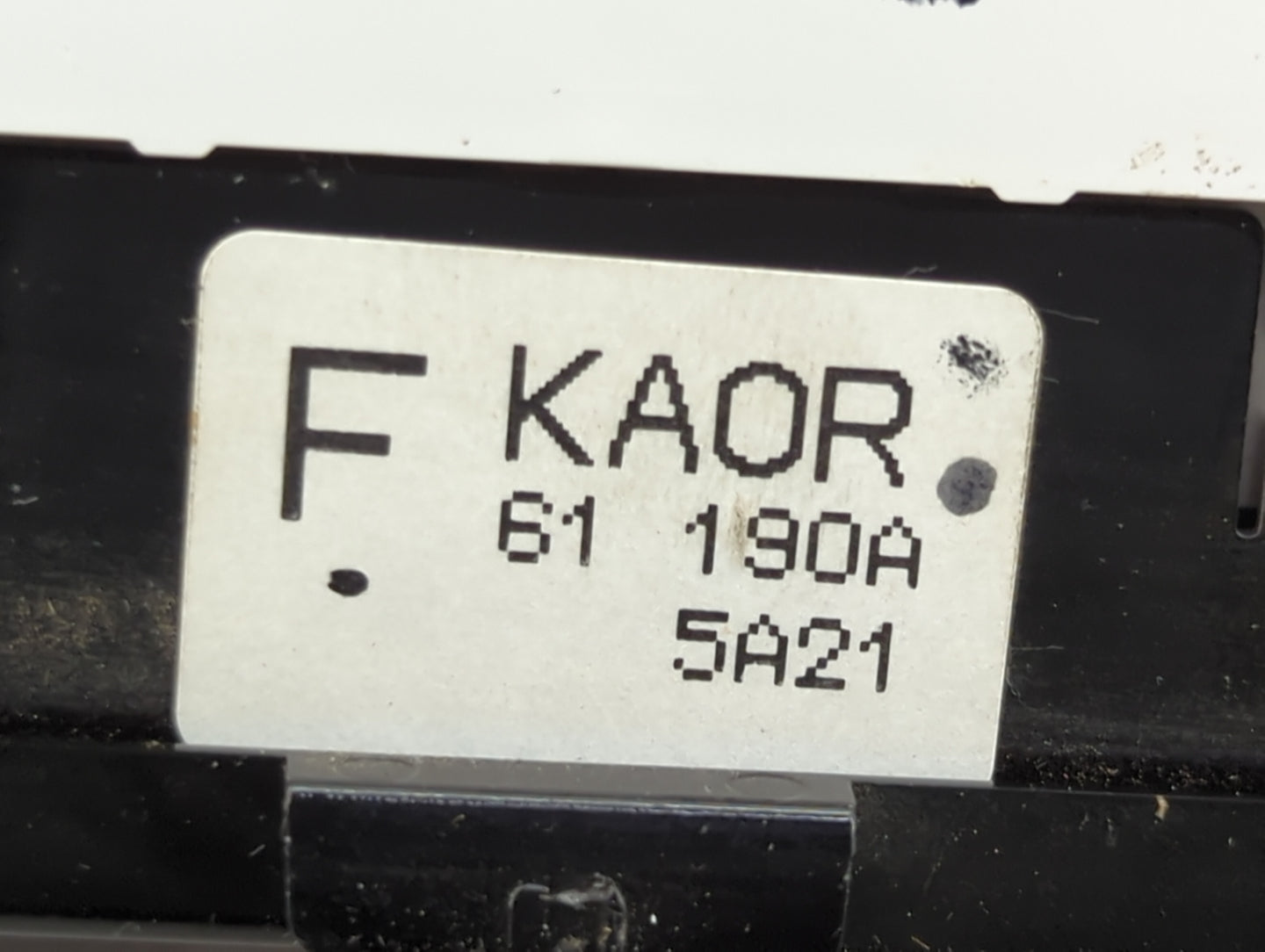 2016 Mazda Cx-5 Climate Control Module Temperature AC/Heater Replacement P/N:KA0R61190A Fits OEM Used Auto Parts - Oemusedau