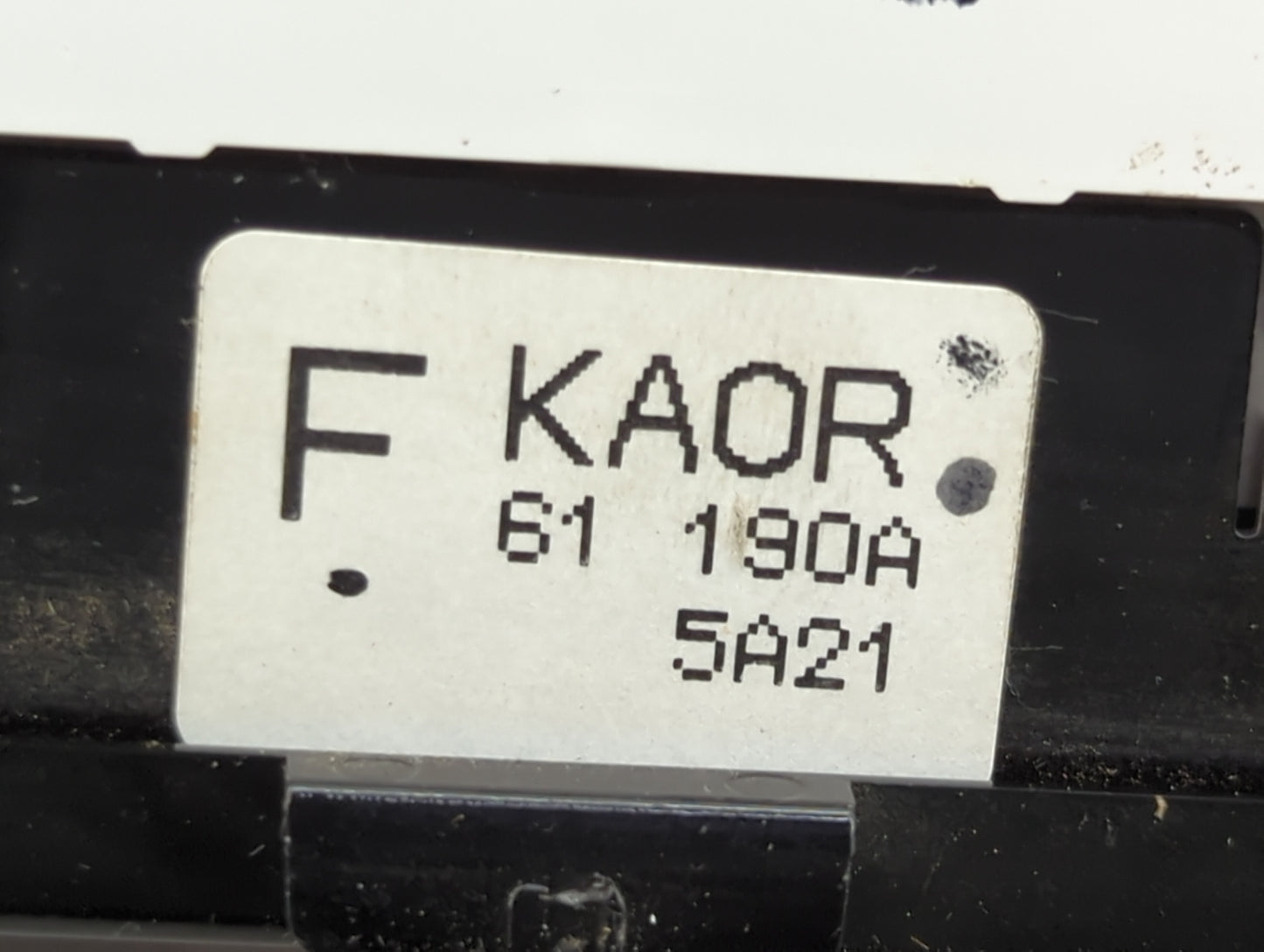 2016 Mazda Cx-5 Climate Control Module Temperature AC/Heater Replacement P/N:KA0R61190A Fits OEM Used Auto Parts - Oemusedau