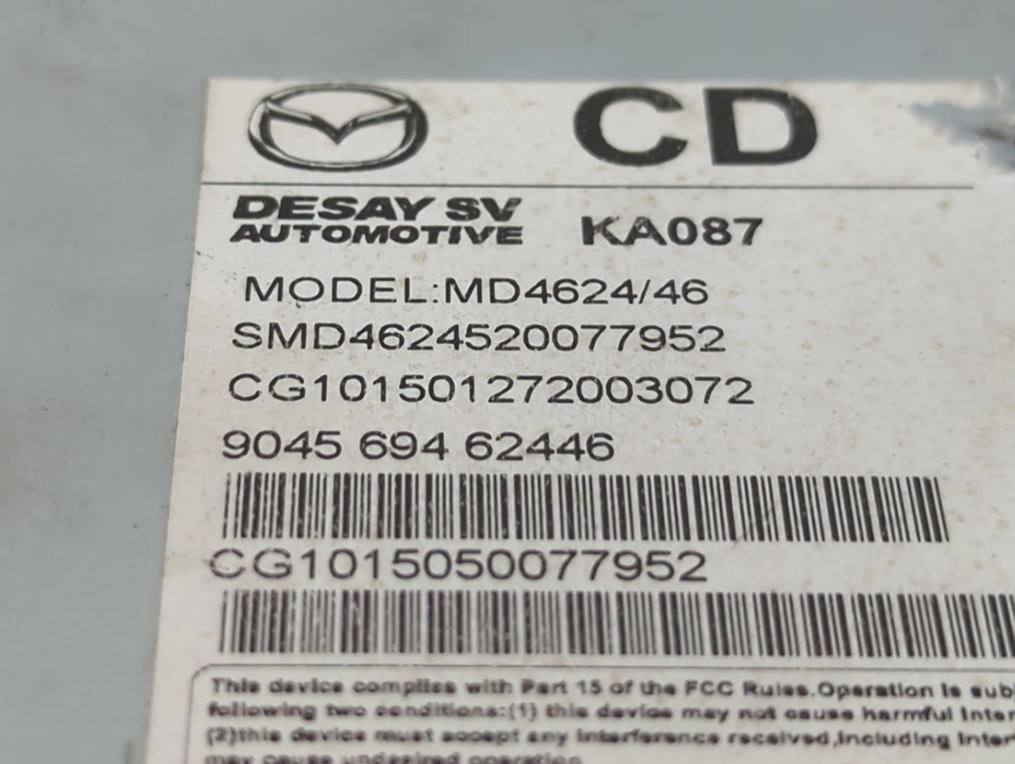 2016 Mazda Cx-5 Information Display Screen - Oemusedautoparts1.com