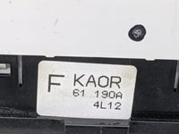 2016 Mazda Cx-5 Climate Control Module Temperature AC/Heater Replacement P/N:KAOR 61 190A KAOR 61 190A 4L12 Fits OEM Used Au