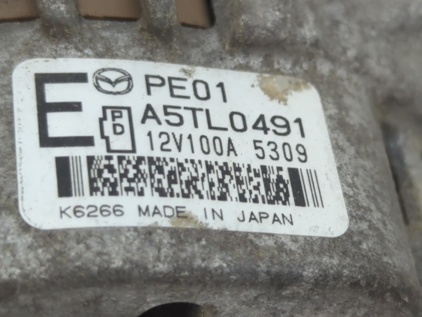 2013-2016 Mazda Cx-5 Alternator Replacement Generator Charging Assembly Engine OEM P/N:A5TL0491 Fits Fits 2013 2014 2015 201