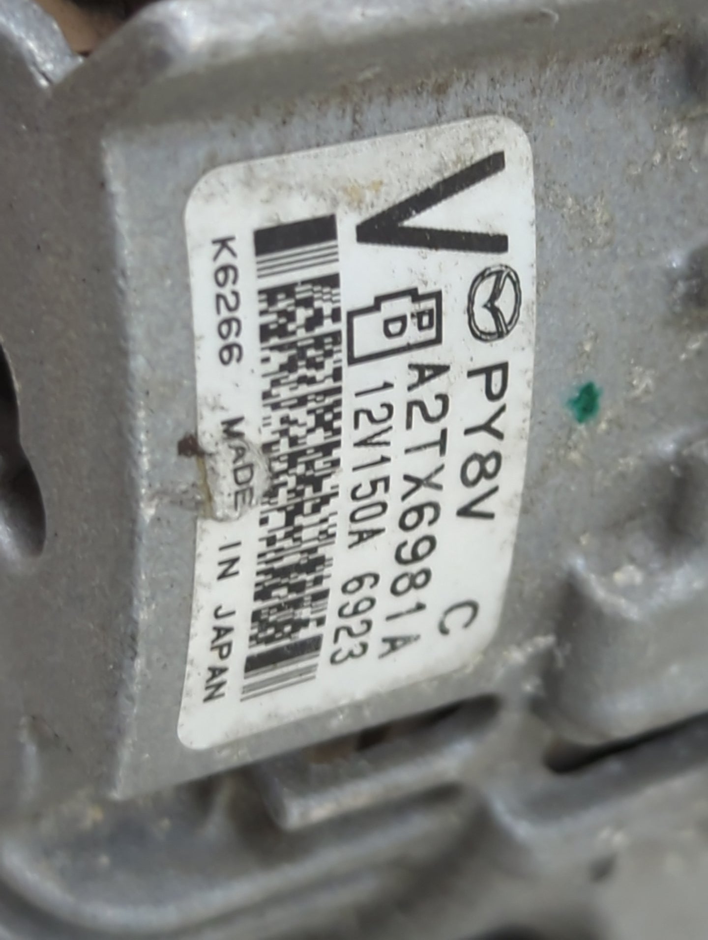 2016-2022 Mazda Cx-9 Alternator Replacement Generator Charging Assembly Engine OEM P/N:A2TX6981A Fits OEM Used Auto Parts - 
