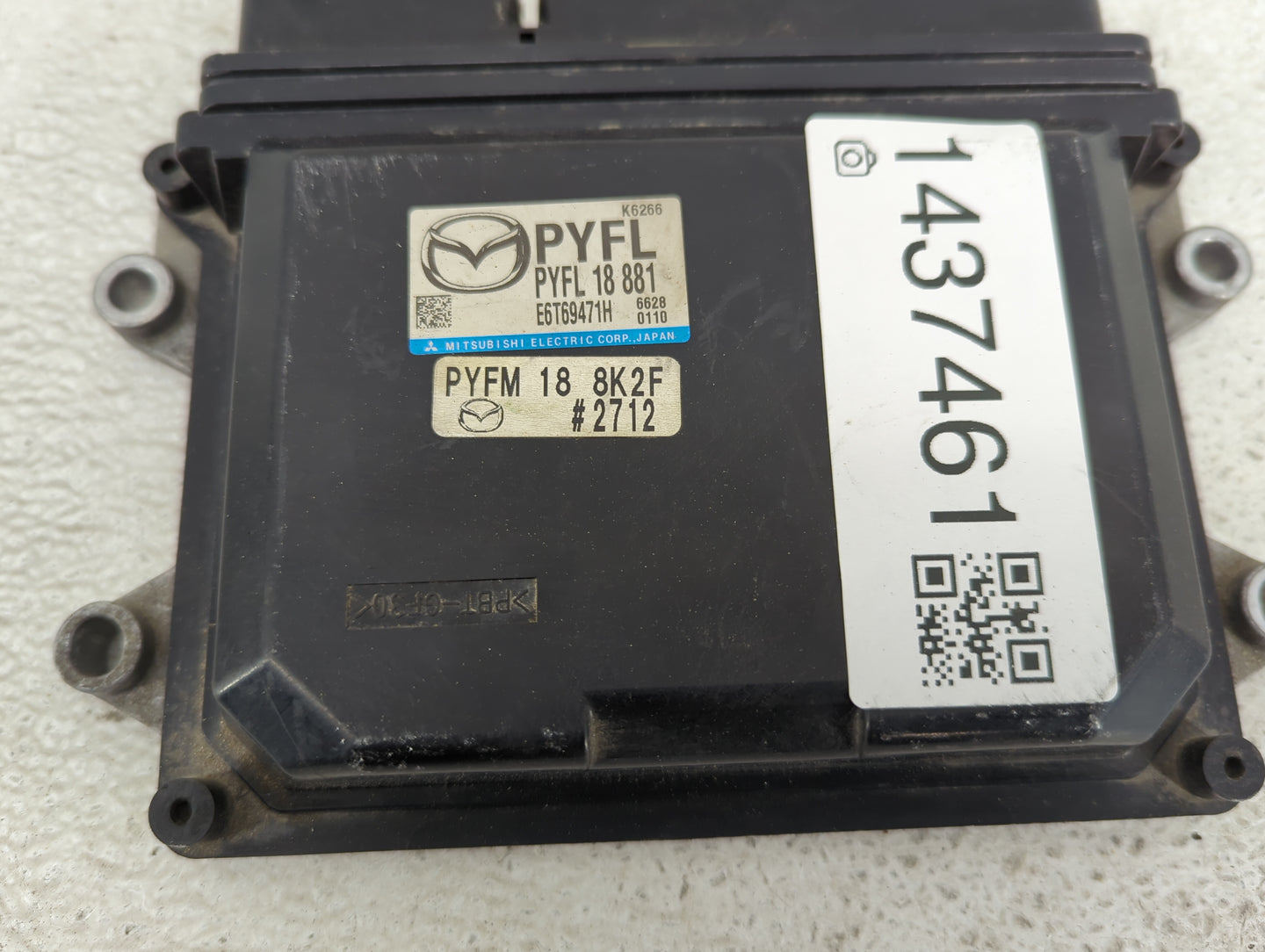 2016-2022 Mazda Cx-9 PCM Engine Control Computer ECU ECM PCU OEM P/N:PYFL 18 881 E6T69471H Fits OEM Used Auto Parts - Oemuse