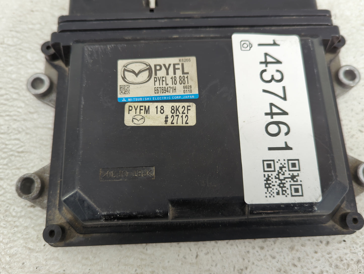 2016-2022 Mazda Cx-9 PCM Engine Control Computer ECU ECM PCU OEM P/N:PYFL 18 881 E6T69471H Fits OEM Used Auto Parts - Oemuse