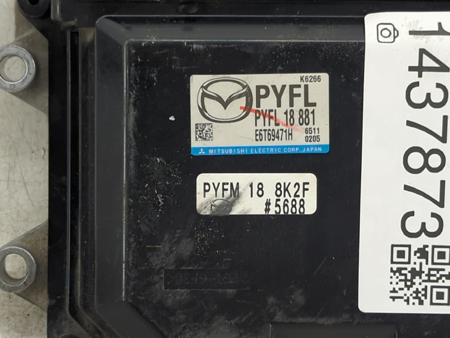 2016-2022 Mazda Cx-9 PCM Engine Control Computer ECU ECM PCU OEM P/N:PYFL18881 E6T69471H Fits OEM Used Auto Parts - Oemuseda