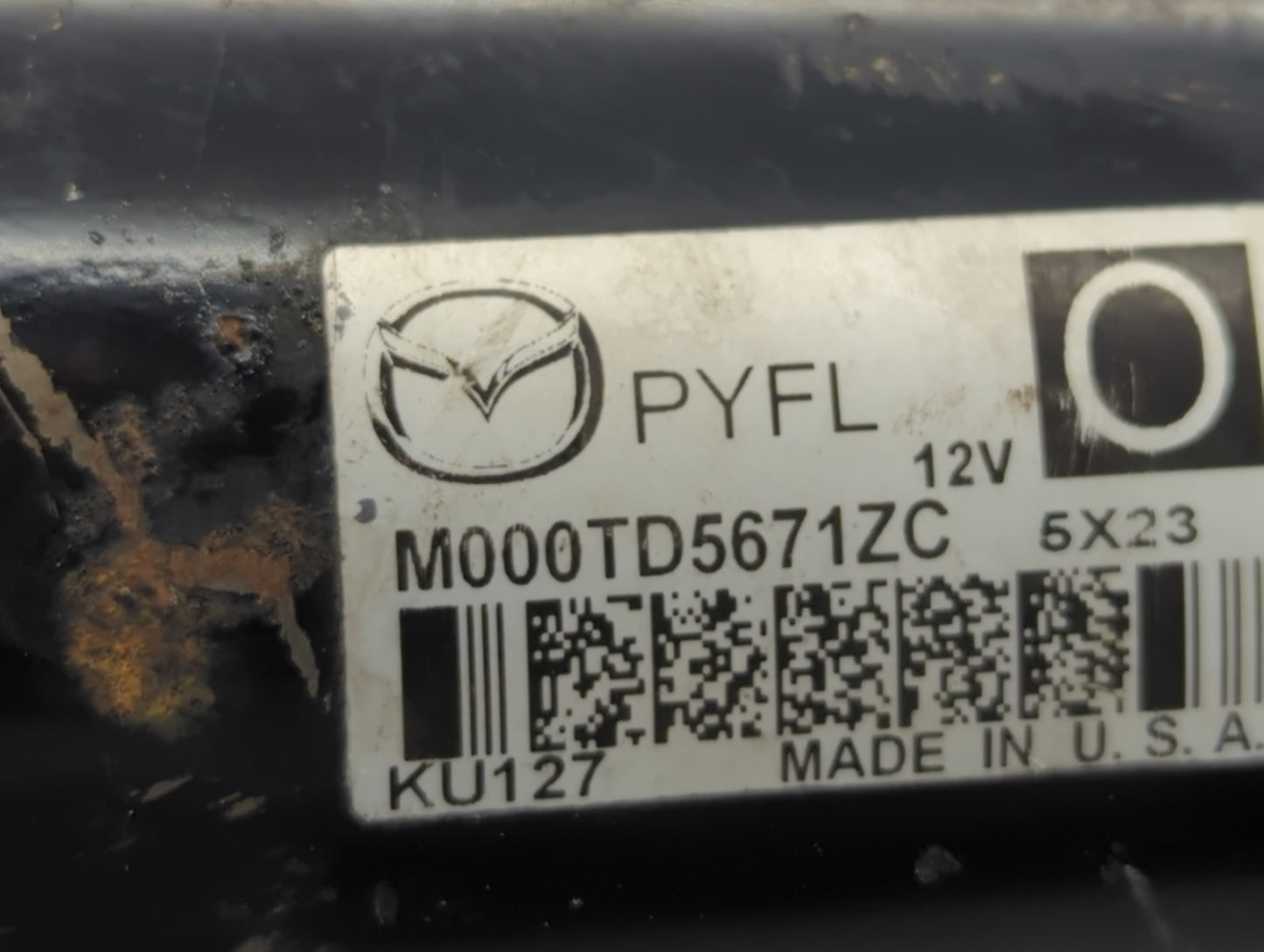 2016-2022 Mazda Cx-9 Car Starter Motor Solenoid OEM P/N:M000TD5671ZC Fits Fits 2016 2017 2018 2019 2020 2021 2022 OEM Used A