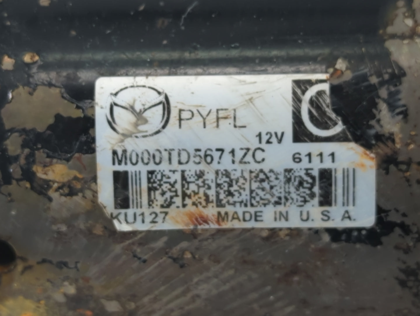 2016-2022 Mazda Cx-9 Car Starter Motor Solenoid OEM P/N:M000TD5671ZC Fits Fits 2016 2017 2018 2019 2020 2021 2022 OEM Used A