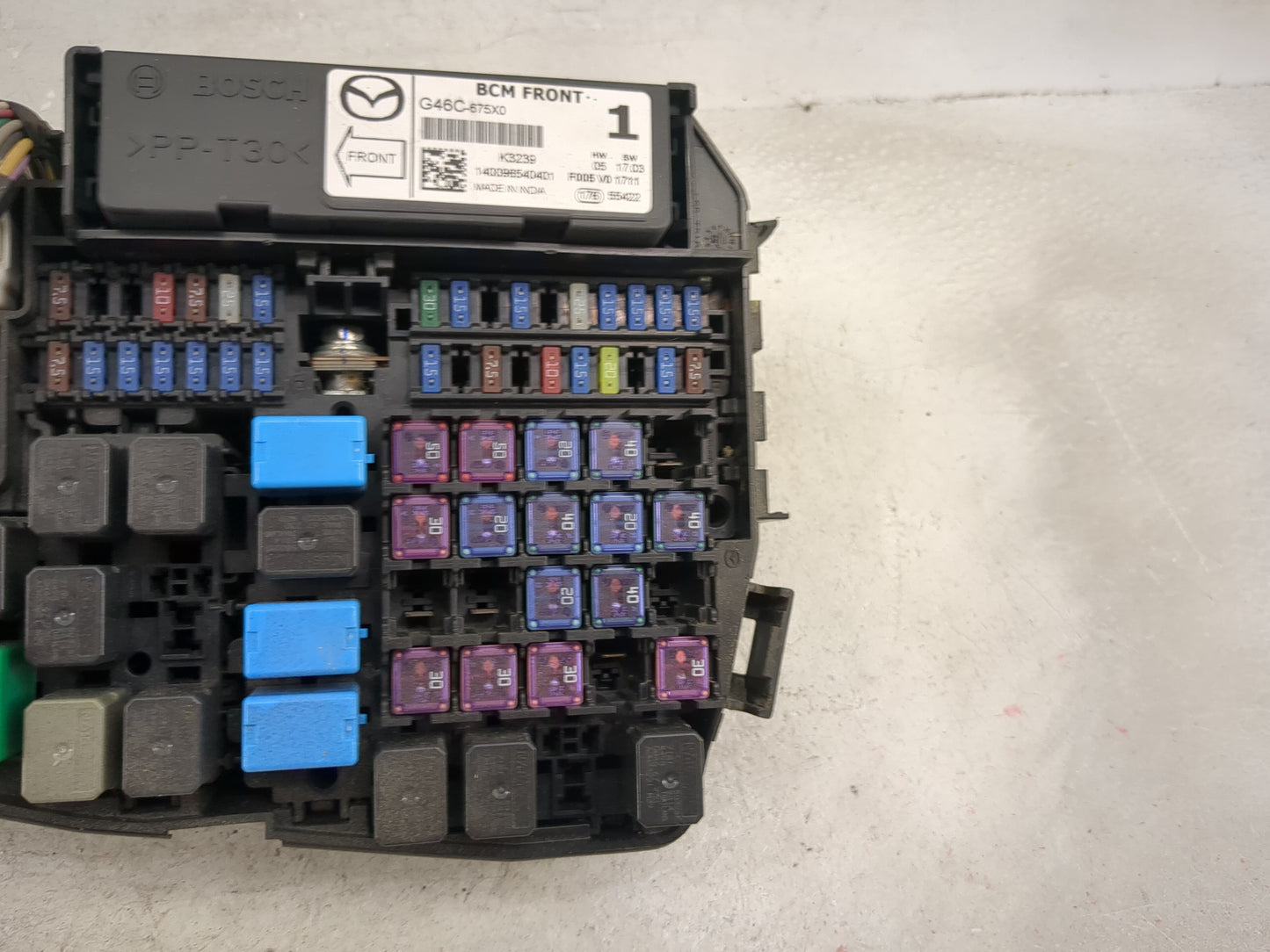 2016 Mazda Cx5 Fusebox Fuse Box Panel Relay Module P/N:G46C-675X0 K3239 Fits Fits 2013 2014 2015 2017 2018 2019 2020 2021 20
