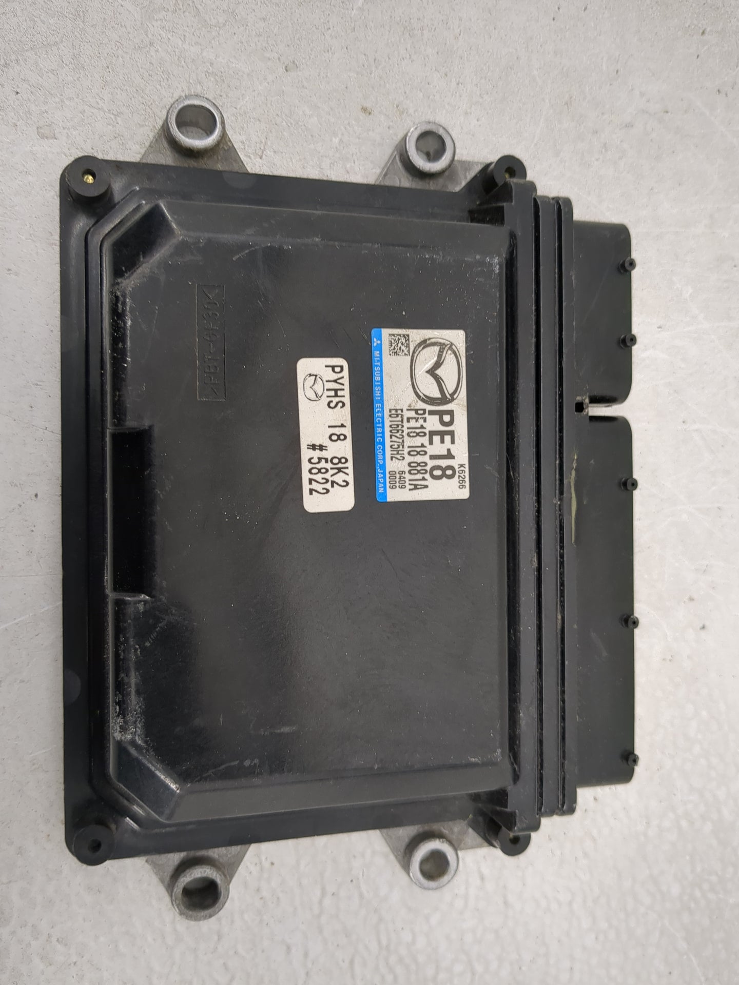 2016 Mazda Mazda3 PCM Engine Control Computer ECU ECM PCU OEM P/N:PE18 18 881A E6T66275H2, PYHS 18 8K2 Fits OEM Used Auto Pa