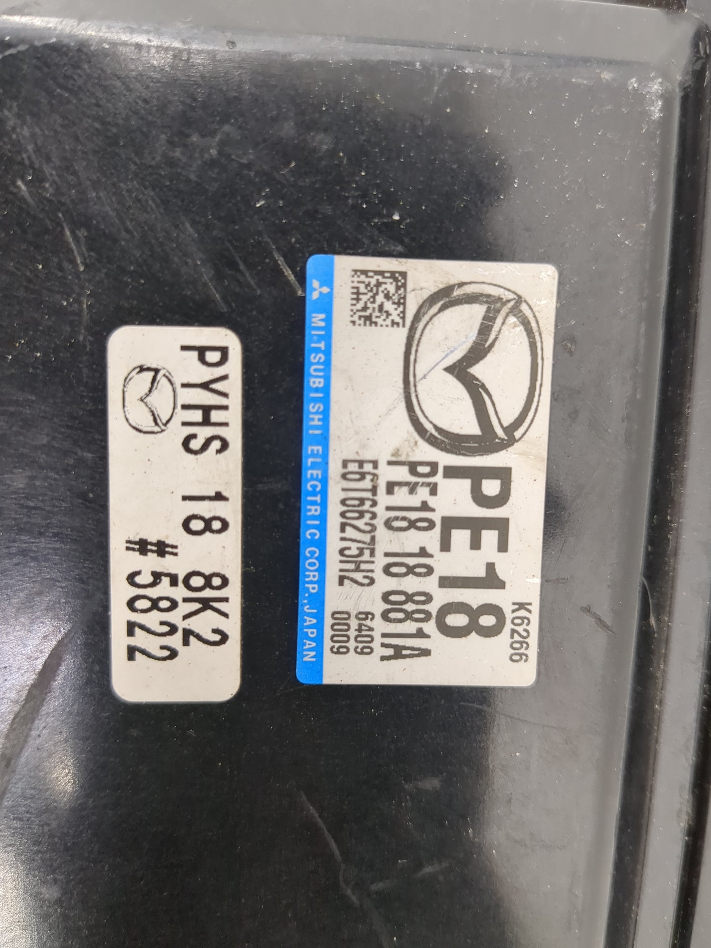 2016 Mazda Mazda3 PCM Engine Control Computer ECU ECM PCU OEM P/N:PE18 18 881A E6T66275H2, PYHS 18 8K2 Fits Fits 2014 2015 2