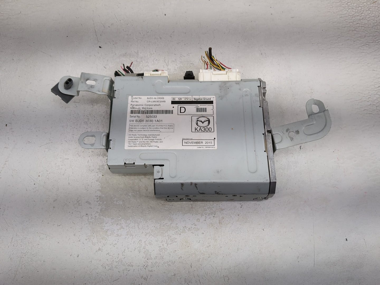 2016 Mazda Mazda3 Radio AM FM Cd Player Receiver Replacement P/N:BJD5 66 DRXB CR-LM63E3JMB, BJD5-66-DRXB Fits Fits 2014 2015