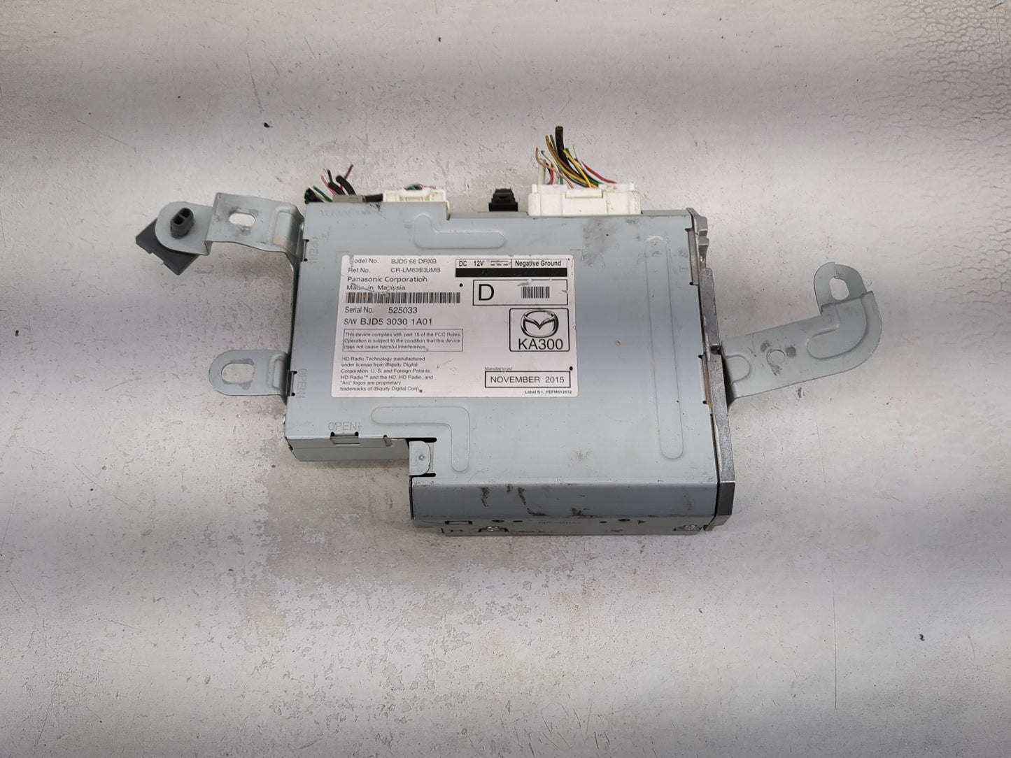 2016 Mazda Mazda3 Radio AM FM Cd Player Receiver Replacement P/N:BJD5 66 DRXB CR-LM63E3JMB, BJD5-66-DRXB Fits Fits 2014 2015