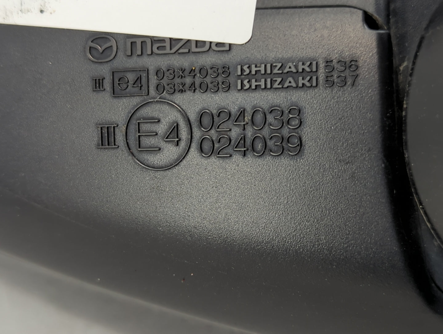 2016 Mazda Mazda6 Driver Side View Mirror - Left Door Mirror OEM Used - Oemusedautoparts1.com