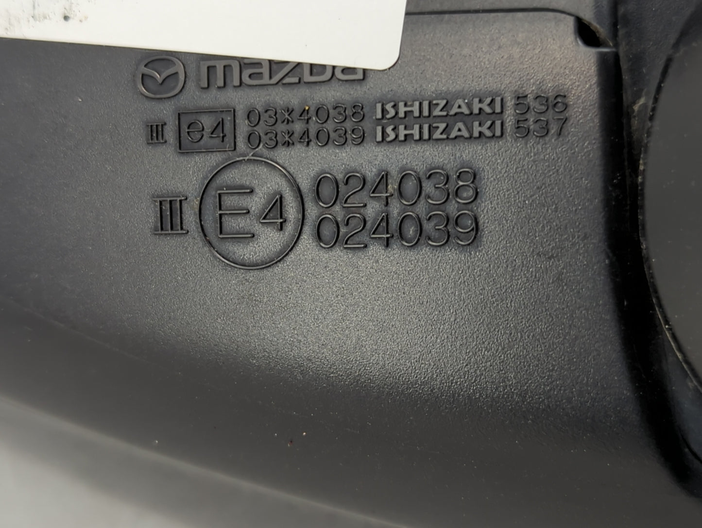 2016 Mazda Mazda6 Driver Side View Mirror - Left Door Mirror OEM Used - Oemusedautoparts1.com