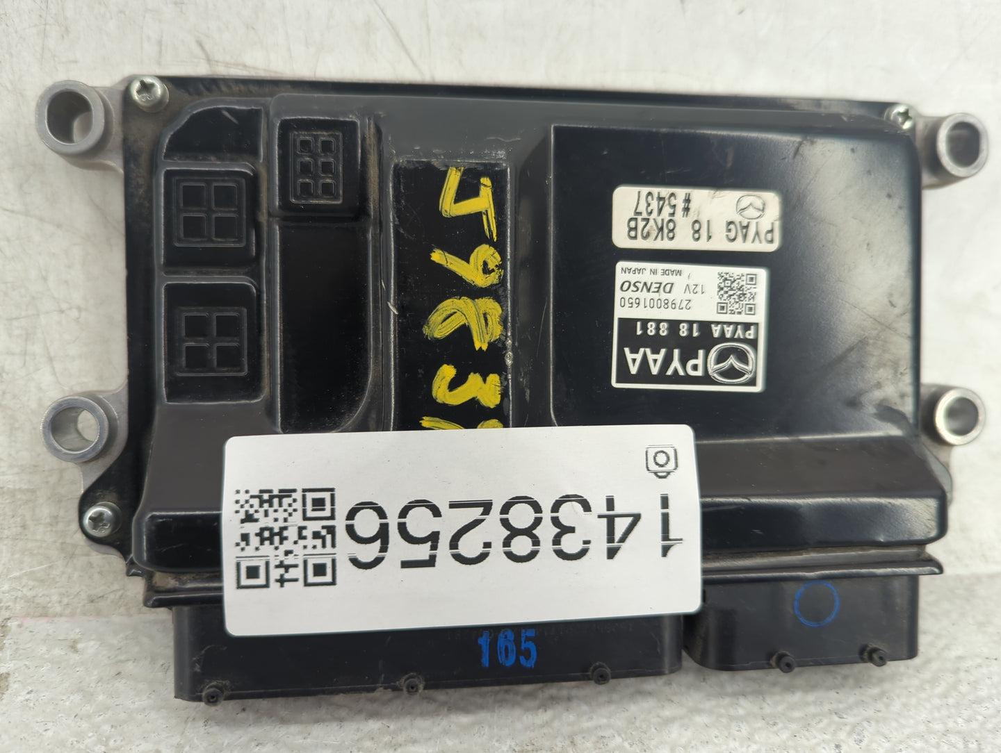 2016 Mazda Mazda6 PCM Engine Control Computer ECU ECM PCU OEM P/N:PYAG 18 8K2B, PYAA 18 881, 279800-1650 Fits OEM Used Auto 